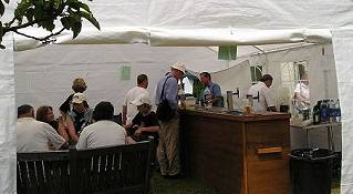 The bar at the 2003 Sherington Fete