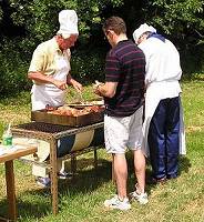 Pig roast at the 2003 Fete