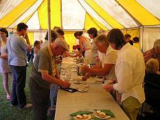 Cream teas at the 2003 Sherington Fete