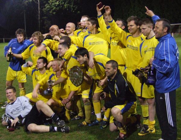 Sherington FC after the NBDFL Intermediate Division Cup Final