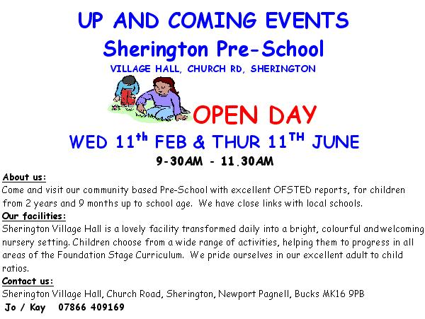 Pre-school Open Day Poster 2009